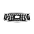 Front Grille Upper Black With Chrome Molding Honeycomb Mesh Replacement For Qx50 2019-2023