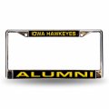 Rico Industries Ncaa Iowa Hawkeyes Alumni 12 X 6 Laser Cut Chrome Frame Car Truck Suv Automobile Accessory 