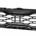 Ki1200149 Factory Style Front Bumper Grill Grille Assembly With Chrome Moulding Compatible Soul 2012 Matte Black