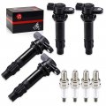 Ignition Coils Spark Plug 4pcs For Yamaha Waverunner Fx1000 Vx1100 Boat Ar210 Ar230 232 Frt1100 Lat1100 Sr210 Sx210 Srt1000