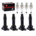 Ignition Coils Spark Plug 4pcs For Yamaha Waverunner Fx1000 Vx1100 Boat Ar210 Ar230 232 Frt1100 Lat1100 Sr210 Sx210 Srt1000