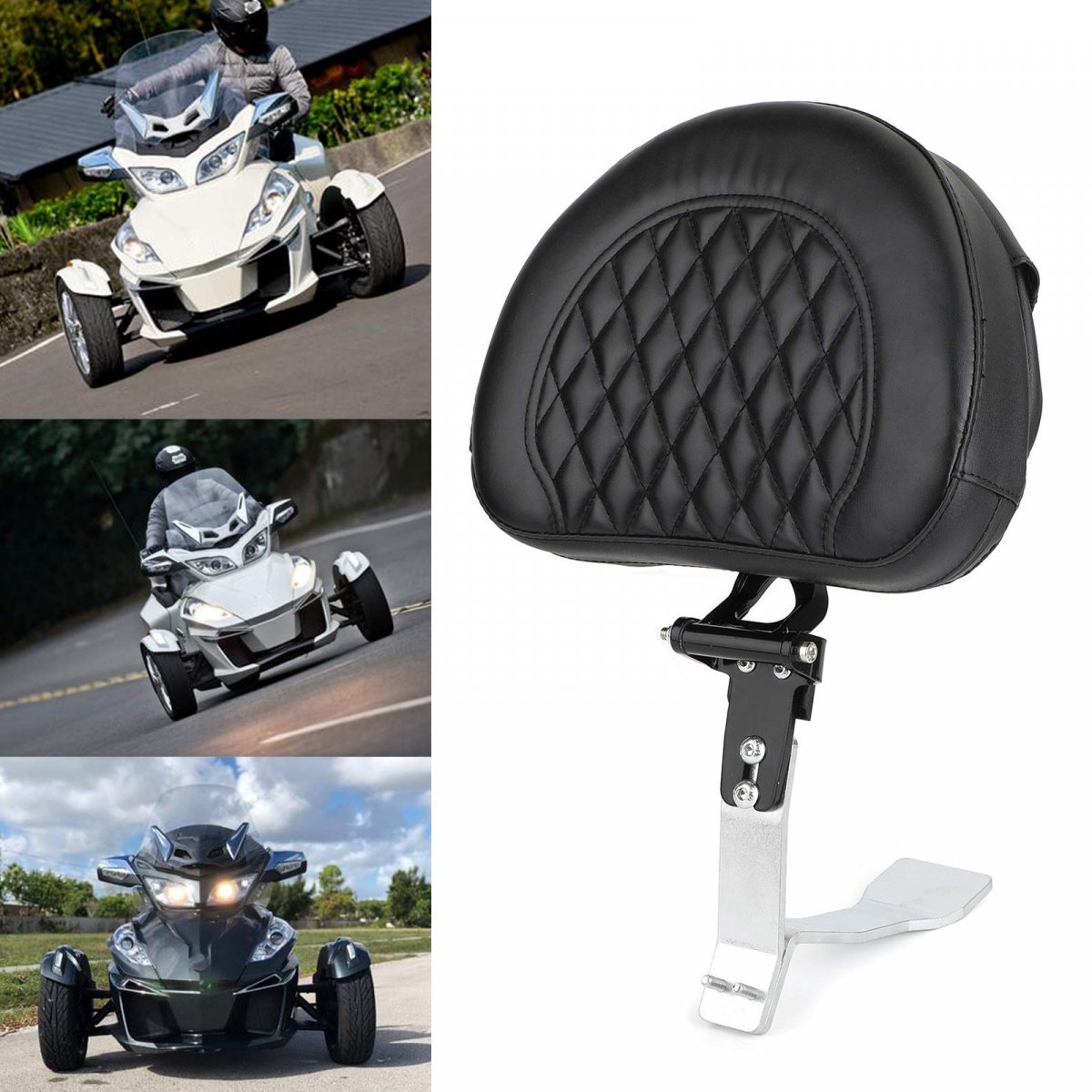 Motorcycle Backrest Adjustable Driver Fits For Can-am Spyder Rt Se6 2017 Sm6 Sm5 2010