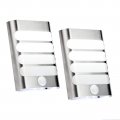 Leadleds 2-pack Luxury Aluminum Case Wireless Stick Anywhere Usb Rechargeable Motion Sensor Lights Wall Sconce Spot Hallway 