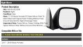 Right Passenger Side Power Mirror With Folding And Turn Signalout Heat Around View Monitor Compatible With 2017 2018 Nissan