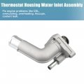 X Autohaux 212008j10b Engine Coolant Thermostat Housing Assembly For Nissan Altima 2002-2006 Quest 2004-2009 Maxima Murano