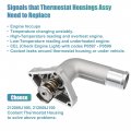 X Autohaux 212008j10b Engine Coolant Thermostat Housing Assembly For Nissan Altima 2002-2006 Quest 2004-2009 Maxima Murano