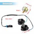 X Autohaux 12589867 Dual Knock Sensors With Wiring Harness Kit For Chevy Silverado1500 2500 Tahoe Express Suburban Gmc Savana