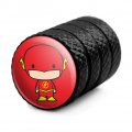 The Flash Cute Chibi Character Tire Rim Wheel Aluminum Valve Stem Caps