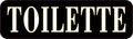 10in X 3in Toilette Frech Restroom Bathroom Toilet Magnet Magnetic Sign 