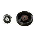 Chevy C2500 C3500 5 1996 97 98 99 2000 Drive Belt Idler Pulley Steel Black 6 Groove 3 8 Inches Outside Diameter 3 54 Inside 