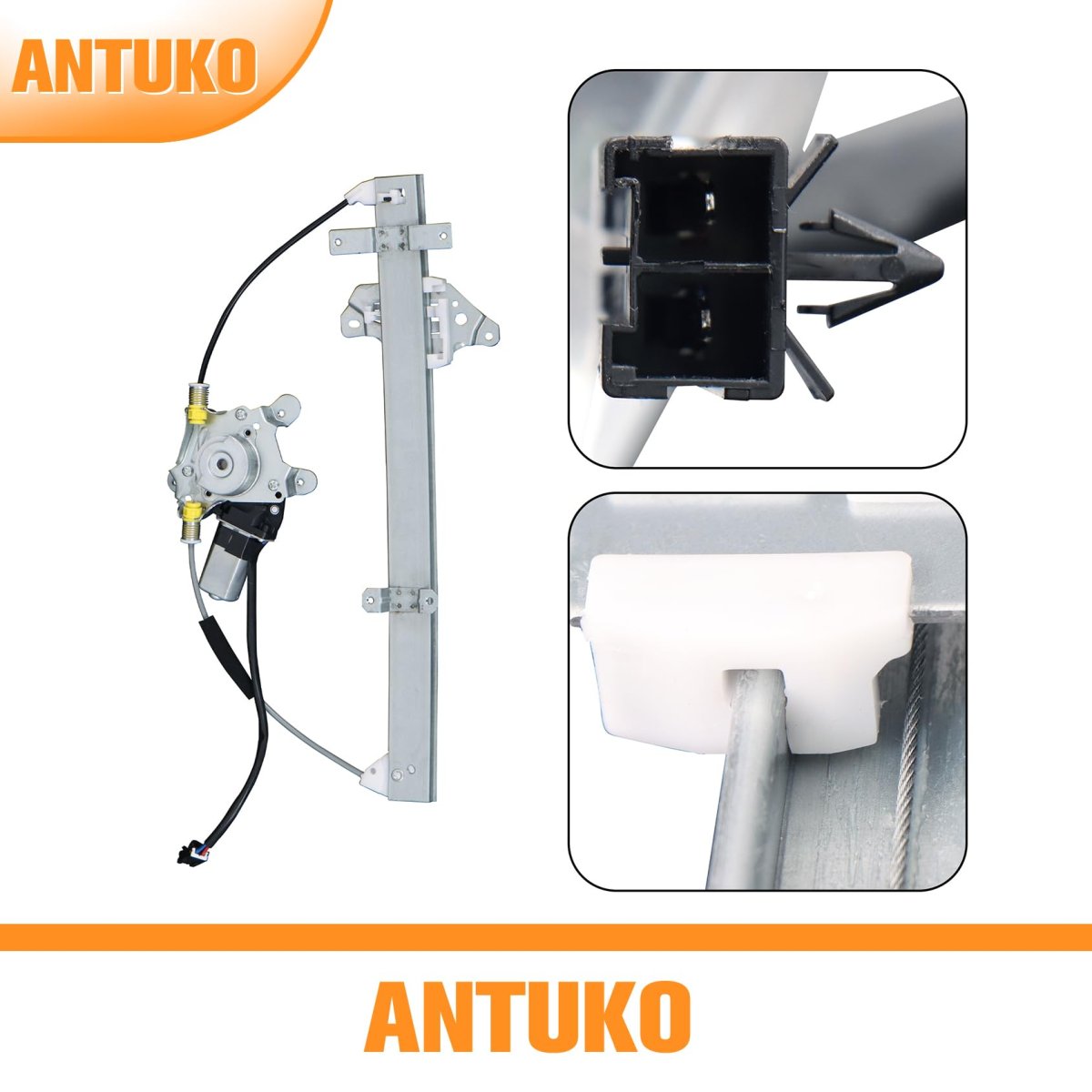 Power Window Regulator With Motor Front Left Driver Side For Xterra 2000-2004 And Frontier 1998-2004 Replacement Part Number