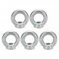 Uxcell Lifting Eye Nut M16 Female Thread C15 Carbon Steel Round Shape For Rope Fitting Pack Of 5