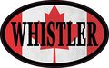 4in X 2 5in Oval Canadian Flag Whistler Sticker By Stickertalk 