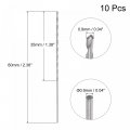 Uxcell 10 Pcs 0 9mm Mini Micro Twist Drill Bits High-speed Steel Straight Shank Extra Long Bit 60mm For Aluminum Alloy