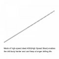 Uxcell 10 Pcs 0 9mm Mini Micro Twist Drill Bits High-speed Steel Straight Shank Extra Long Bit 60mm For Aluminum Alloy