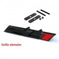 1x Grille Zl1 Emblem Badge Letter Grill Replacement For Camaro Ss Rs Matte Black Red