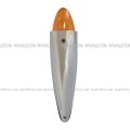 Niuparts 5 Pcs Grakon 1000 Style 19 Led Torpedo Cab Marker Indicator Light Amber Amber Chrome Fit Kenworth W900 T880 T800