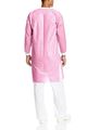 Valumax 3660rbm Extra-safe Wrinkle-free Noble Looking Disposable Sms Knee Length Lab Coat Raspberry M Pack Of 10