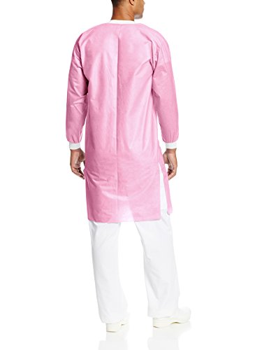 Valumax 3660rbm Extra-safe Wrinkle-free Noble Looking Disposable Sms Knee Length Lab Coat Raspberry M Pack Of 10