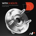 A-premium Front Wheel Hub And Bearing Assembly With Abs Sensor Compatible Jaguar S-type 2000-2008 Xf 2009-2014 Xj8 Xjr