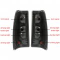 Ecotric Tail Lights Compatible With 1999-2006 Chevy Silverado 1999-2003 Gmc Sierra Pair Taillight Brake Signal Lamp Smoke Lens