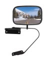 Side View Mirror For 1980 1996 Ford F150 F250 F350 Left Or Right Manual Adjustment Fold Non Heated Black Convex Lens Door Mount 