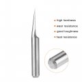 Uxcell Wood Engraving Bit Solid Carbide 3 175mm 1 8 Shank 20 Degree 0 2mm Tip Cnc Router Tool For Acrylic Pvc Mdf Pcb Carving