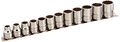 Jhwmsb-12rc 3 8 In Drive Point Metric Shallow Socket Set 12 Pieces 8mm To 19mm High Polished Chrome Finish 