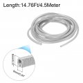 Uxcell Edge Trim Gray U Shape Protector Rubber With Steel Clips Fits 1 64 -1 16 14 76ft 4 5meter Length Door Guards