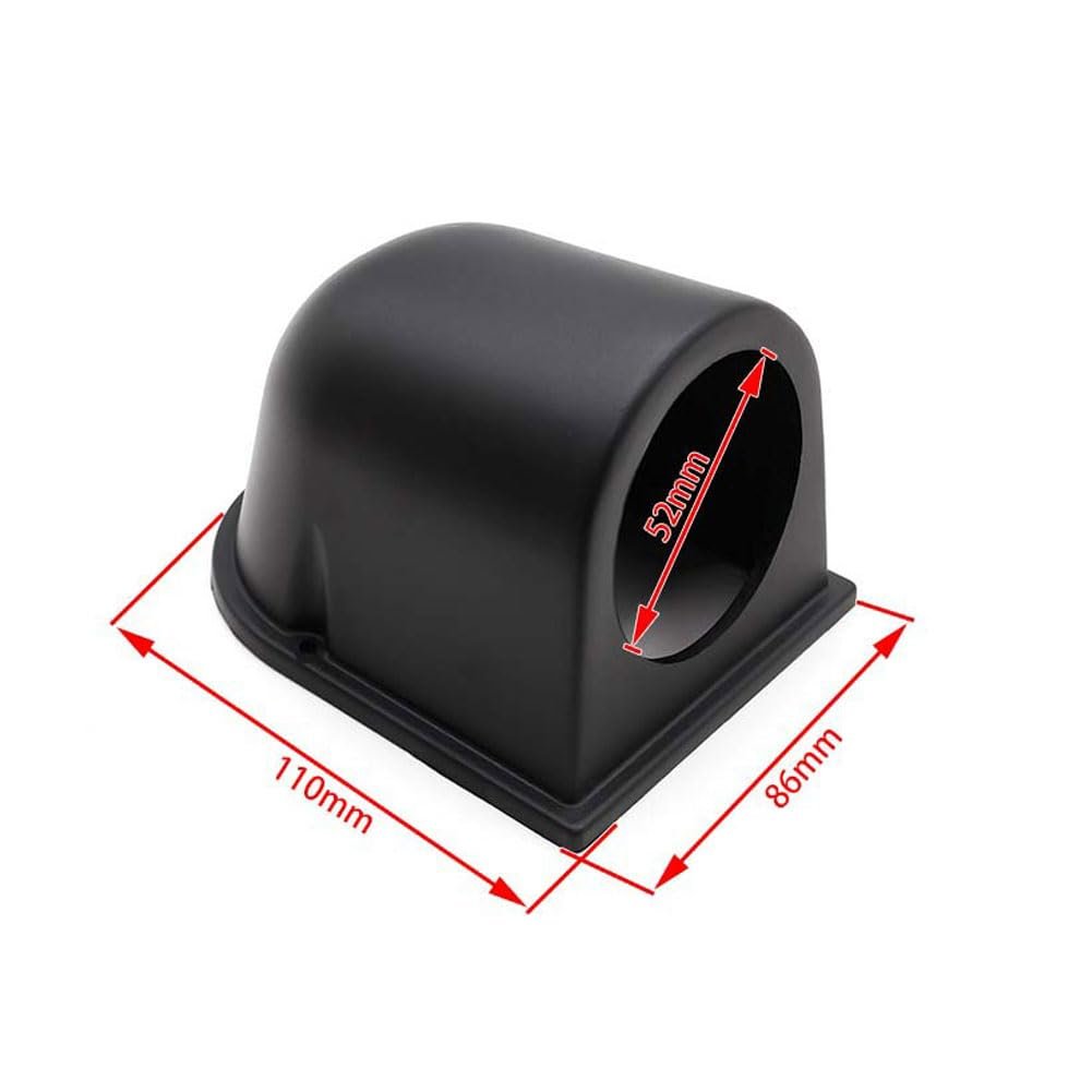 2inch 52mm Universal Single Hole Dash Gauge Pod Car Meter Mount Holder Black Cover Cup 4