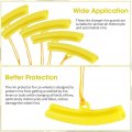 Acouto Rim Protector Tire Changing 5pcs Car Wheel Savers 15cm Changer Guard Tyre Edge Tool Yellow