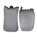 Middle Jump Seat Cover Replacement Bottom And Back Pewter Gray Microfiber Leather For Chevy Silverado Gmc Sierra 1999 To 2007