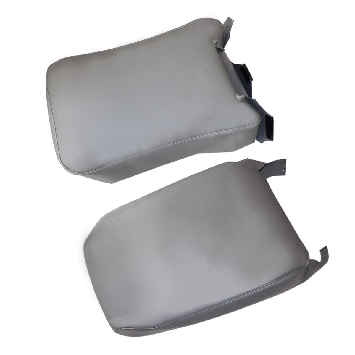 Middle Jump Seat Cover Replacement Bottom And Back Pewter Gray Microfiber Leather For Chevy Silverado Gmc Sierra 1999 To 2007