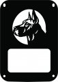 Jeeptails Great Dane Dog Tail Lamp Light Covers For Jeep Jk Wrangler Black Set Of 2 