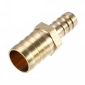 X Autohaux 2 Pcs 19mm 12mm Straight Shaped Hose Barb Barbed Tube Pipe Fitting Brass Connector