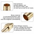 X Autohaux 2 Pcs 19mm 12mm Straight Shaped Hose Barb Barbed Tube Pipe Fitting Brass Connector