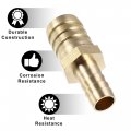X Autohaux 2 Pcs 19mm 12mm Straight Shaped Hose Barb Barbed Tube Pipe Fitting Brass Connector