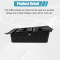 X Autohaux 1set Center Console Cup Holder Bezel 22860866 Tray For Chevrolet Silverado 1500 2007-2013 Gmc Yukon 2007-2014