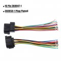 X Autohaux Auto Wiring Harness Connector 16 Pin 368047-1 And 368050-1 Plug Pigtail