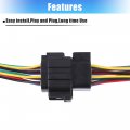 X Autohaux Auto Wiring Harness Connector 16 Pin 368047-1 And 368050-1 Plug Pigtail