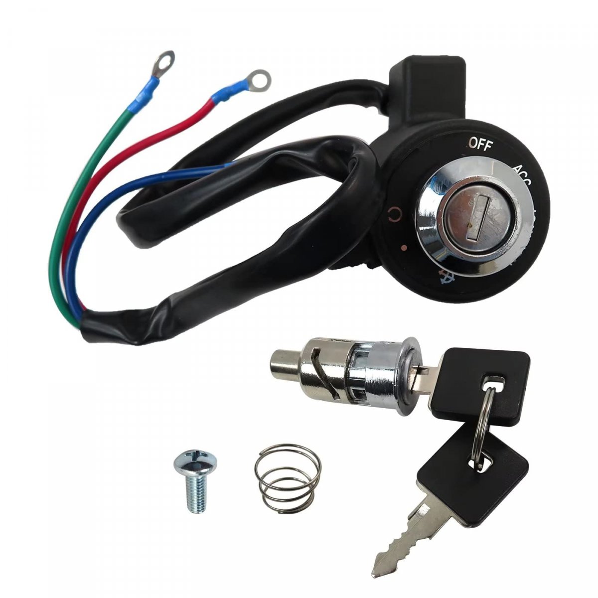 Black Ignition Key Switch And Tail Box Lock Set With Keys 71441-94 For Harley Davidson Sportster 883 Xlh883 Fxr Super Glide