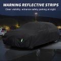 Waterproof Sedan Car Cover For Length Up To 177 Inch All Weather Protection Anti-uv Windproof With Left Side Zipper And Mirror