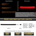 Vipmotoz Switchback Sequential Turn Signal Light For 2014-2019 Chevy Corvette C7 Driver Passenger Side Smoked Lens Full Amber