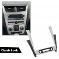 Radio Dash Bezel Trim Vent For Chevy Malibu 2008 2012 Silver And Black Dashboard Cover Made Of Abs Plastic