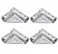 Plum Fittings 1 3 8 X Chain Link Fence Top Gate Corner Pressed Steel Elbow Pack Of 4 