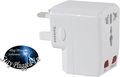 World International Travel Adapter Plug With Dual Usb Input And Type A C G All In One Ac Power Plugs White