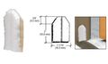 Crl White Door Jamb Dust Pad Pack Of 10 By Cr Laurence 
