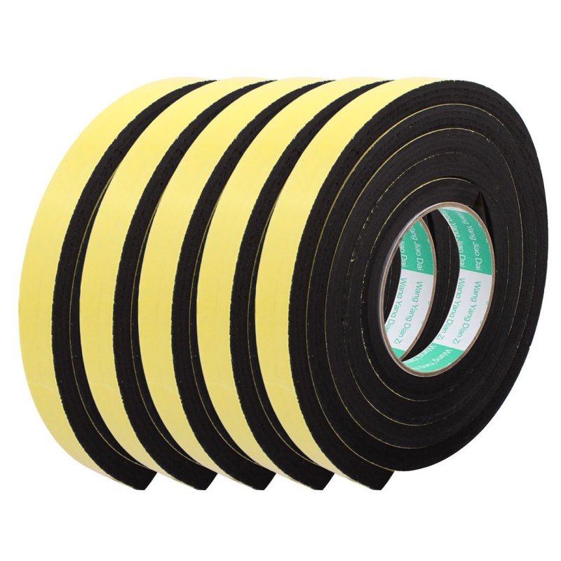 5pcs 20mm Width 10mm Thickness Eva Single Side Sponge Foam Tape 2 Meters Length