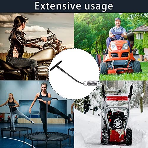 2 Pieces Exhaust Spring Puller Tool Hooks T Handle Expander For Motorcycle Dirt Bike Snowmobile Trampoline And Vehicle Brakes