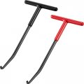 2 Pieces Exhaust Spring Puller Tool Hooks T Handle Expander For Motorcycle Dirt Bike Snowmobile Trampoline And Vehicle Brakes 